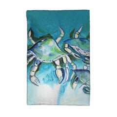White Crabs Kitchen Towel