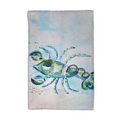 Blue Crayfish Kitchen Towel