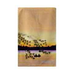 Sunset Fishing Kitchen Towel
