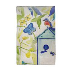 Blue Bird House Kitchen Towel
