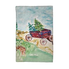 Christmas Wagon Kitchen Towel