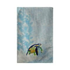 Blue Sea Turtle Kitchen Towel