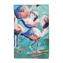 Dancing Flamingos Kitchen Towel