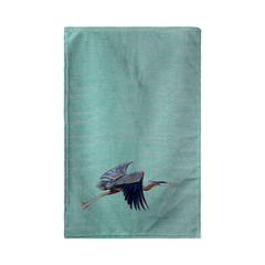 Aqua Eddie's Blue Heron Kitchen Towel