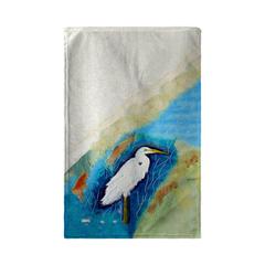 Great Egret Rt Kitchen Towel