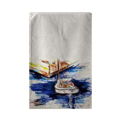 Sailboat & Dock Kitchen Towel