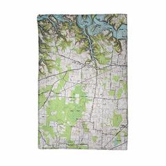 Tims Ford Lake, TN Nautical Map Kitchen Towel