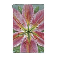Pink Lily Kitchen Towel