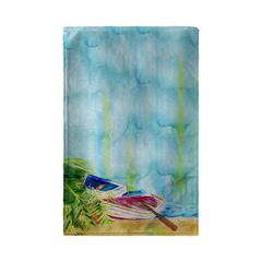 Watercolor Rowboats Kitchen Towel