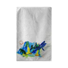 Yellow Bells and Dragonfly Kitchen Towel