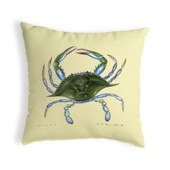 Blue Crab - Female No Cord Pillow 18x18