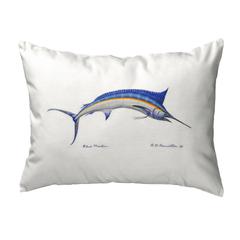 Blue Marlin No Cord Pillow  16x20