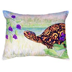 Turtle & Berries No Cord Pillow 16x20