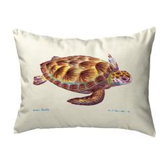 Green Sea Turtle No Cord Pillow 16x20
