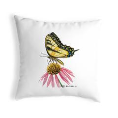 Tiger Swallowtail Butterfly Large Noncorded Pillow