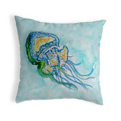 Jelly Fish No Cord Pillow 18x18