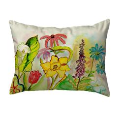 Betsy's Garden No Cord Pillow 16x20