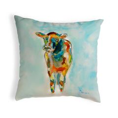 Betsy's Cow No Cord Pillow 18x18