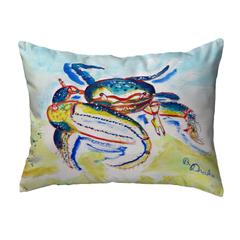 Colorful Fiddler Crab Noncorded Indoor/Outdoor Pillow 16x20