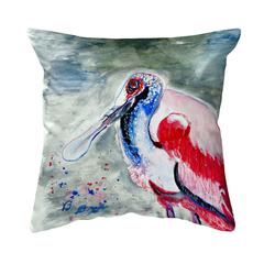 Amelia Spoonbill Noncorded Indoor/Outdoor Pillow 18x18
