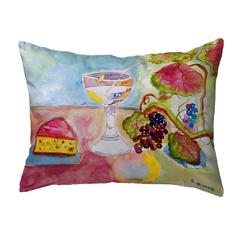 Wine & Cheese No Cord Pillow 16x20