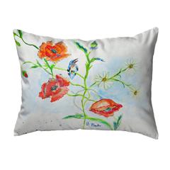 Poppies & Daisies Noncorded Indoor/Outdoor Pillow 16x20