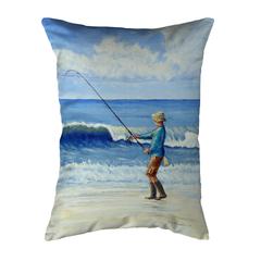 Surf Fishing No Cord Pillow 16x20