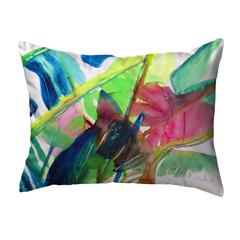 Pink Palms No Cord Pillow 16x20