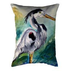 Betsy's Blue Heron 16x20 No Cord Pillow