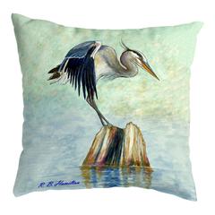 Balancing Heron 18x18 No Cord Pillow
