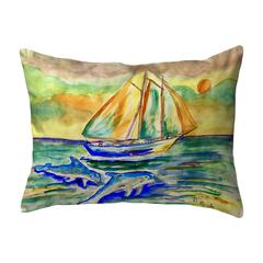 Sunset Sailing Large Noncorded Pillow 16x20