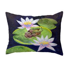 Frog & Lily No Cord Pillow 16x20
