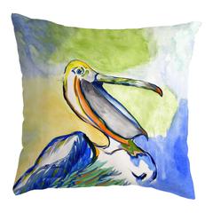 Happy Pelican No Cord Pillow 18x18