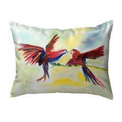 Parrot Gossip No Cord Pillow 16x20