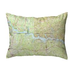 Lake Gaston, VA and NC Nautical Map No Cord Pillow 16x20