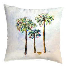 Christmas Palms No Cord Pillow 18x18