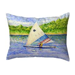 Sunfish Sailing No Cord Pillow 16x20