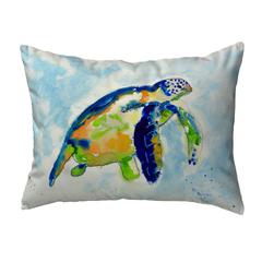 Blue Sea Turtle No Cord Pillow 16x20