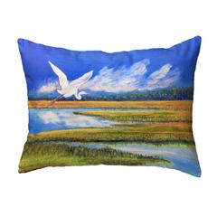 Flying Egret No Cord Pillow 16x20