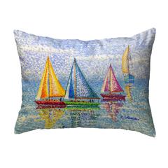 Sailboat Colors No Cord Pillow 16x20