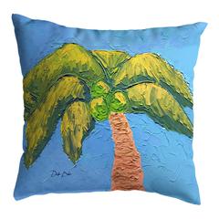 Drake's Palm Tree No Cord Pillow 18x18