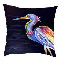 Palette Louisiana Heron No Cord Pillow 18x18