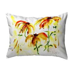 Yellow Flowers No Cord Pillow 16x20