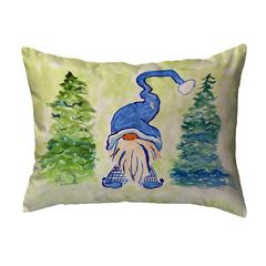 Gnome & Christmas Trees No Cord Pillow 16x20