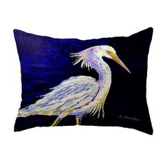 Palette Snowy Egret No Cord Pillow 16x20