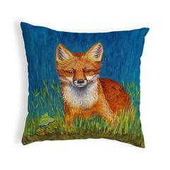 Red Fox No Cord Pillow 18x18