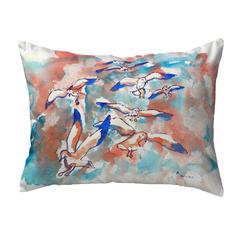 Gulls Flocking No Cord Pillow 16x20