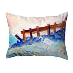 Great White Heron No Cord Pillow 16x20