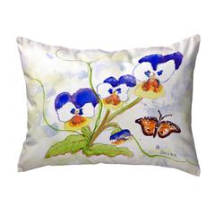 Pansies No Cord Pillow 16x20
