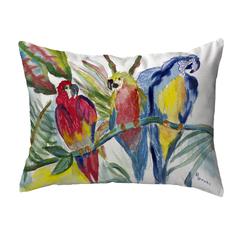 Parrot Family No Cord Pillow 16x20